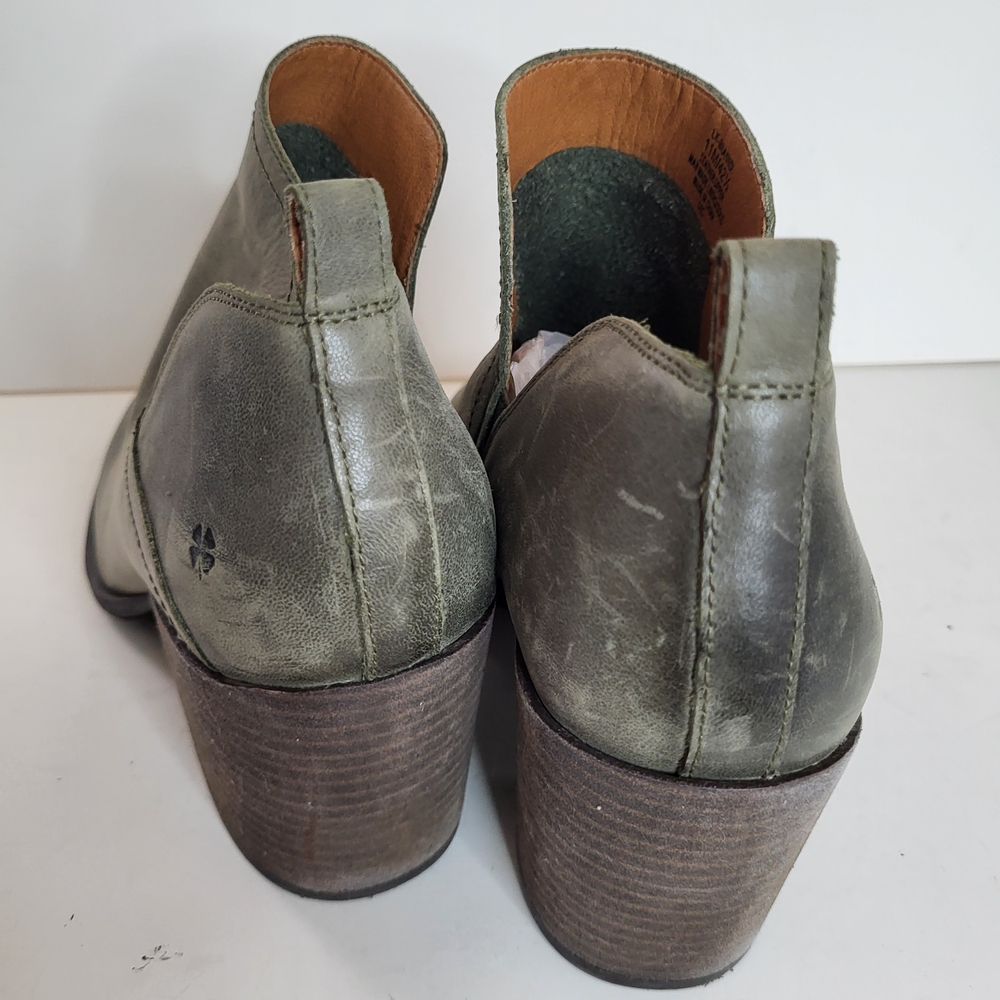 Lucky Brand Grey Leather Ankle Booties - Picture 3 of 6